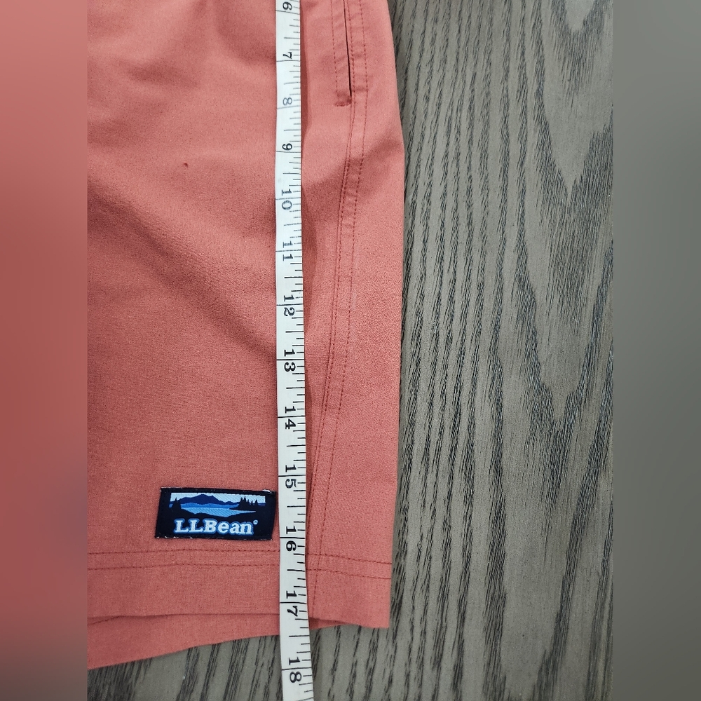 LL Bean Swim Trucks Mens Medium Burnt Orange Lined Vacation Summer Pool - Picture 12 of 13